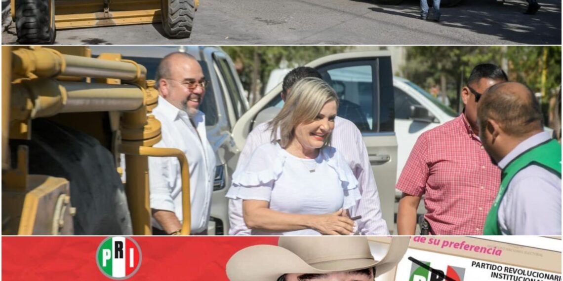 Reaparece excandidato del PRI a la alcaldía de Múzquiz con maquinaria en obra pública de Piedras Negras