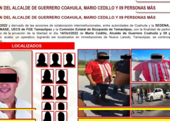 Revela Mejía Berdeja detención de presunto participante en secuestro del alcalde de Guerrero, Coahuila