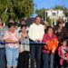 Entrega Emilio de Hoyos más obras de pavimentación en Acuña