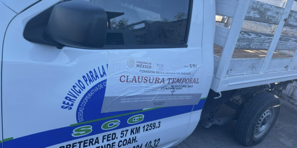 Clausura Gobierno Federal cooperativa de gas en 5 Manantiales