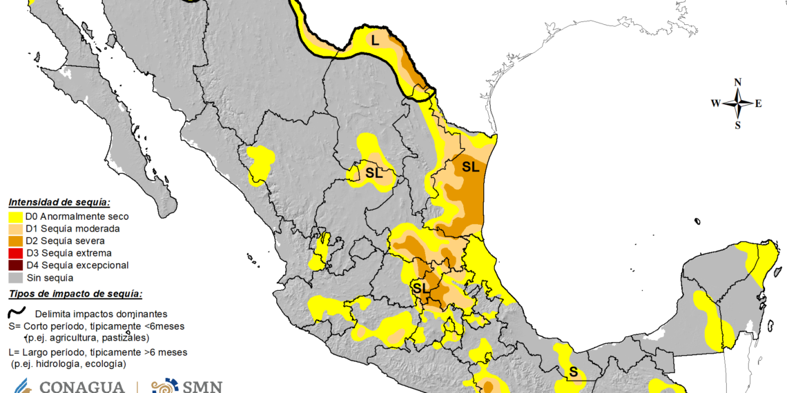 Continúa Piedras Negras entre los Municipios de Coahuila con grave sequía