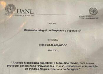 Presenta estudio hidrológico de UANL desarrollador de Fraccionamiento “Las Brisas”