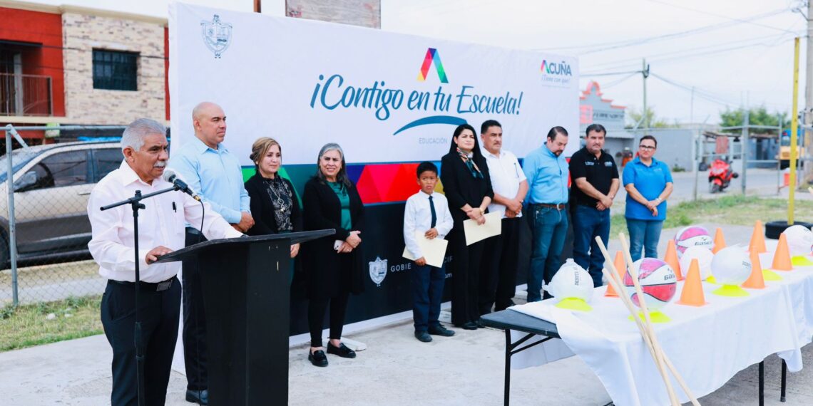 VISITAN CON ACCIONES A LA ESCUELA PRIMARIA OCTAVIO PAZ DE ACUÑA,  CON EL PROGRAMA «CONTIGO EN LA ESCUELA», QUE HA LLEGADO A 14 PLANTELES.