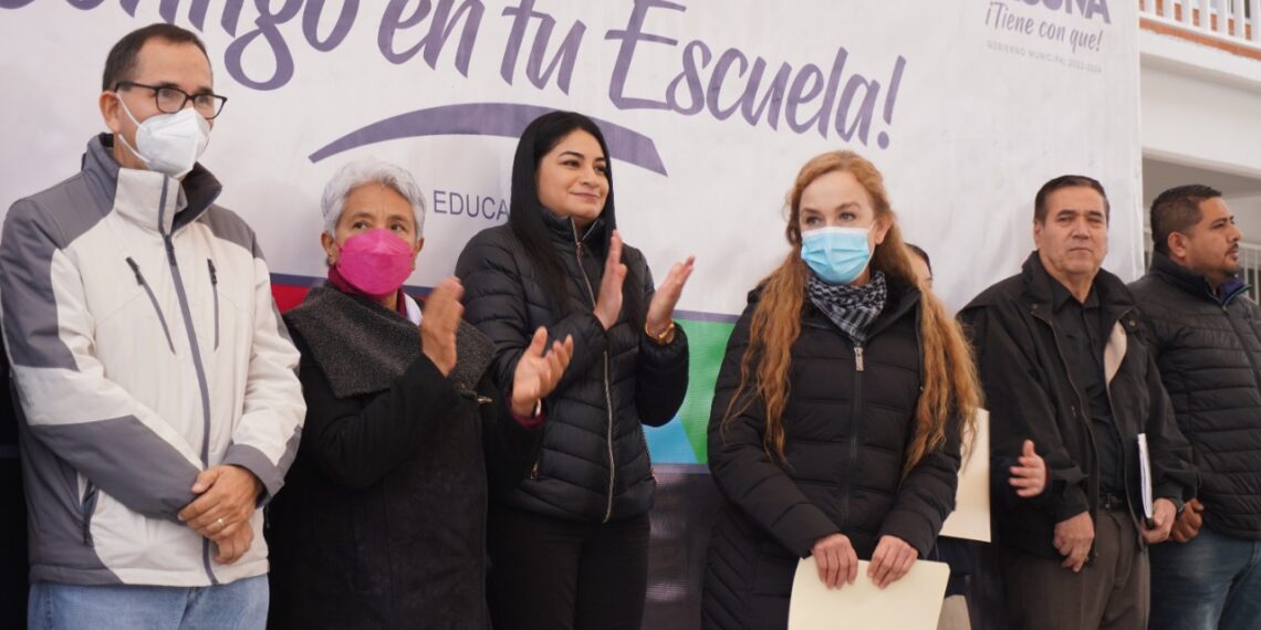 MÁS DE 4,700 ALUMNOS BENEFICIADOS CON EL PROGRAMA MUNICIPAL «CONTIGO EN TU ESCUELA»: VISITAN LA SECUNDARIA No. 6  «VÍCTOR BRAVO AHUJA