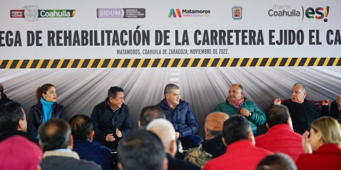ENTREGA MARS REHABILITACIÓN DE CARRETERA AL EJIDO ‘EL CAMBIO’, EN MATAMOROS