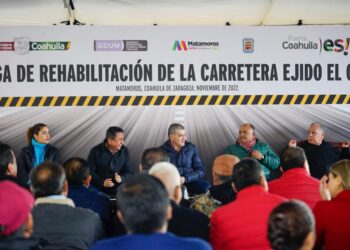 ENTREGA MARS REHABILITACIÓN DE CARRETERA AL EJIDO ‘EL CAMBIO’, EN MATAMOROS