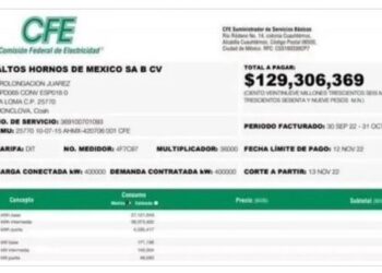 AHMSA retarda pago de aguinaldos por reunir abono de adeudo  millonario a CFE