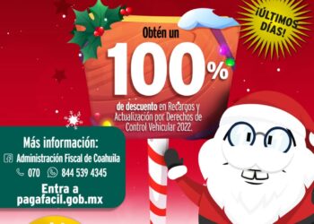 INVITA ADMINISTRACIÓN FISCAL DE COAHUILA A ÚLTIMOS DÍAS DEL PREPAGO 2023
