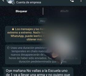 Operativo en Sec Alberto Salinas por alerta de armas esta mañana