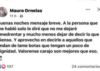 Mauro Ornelas hace llamado a los «lamebotas» a valorarse