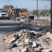 Desechan concreto recién vaciado en camellón de Villas del Carmen