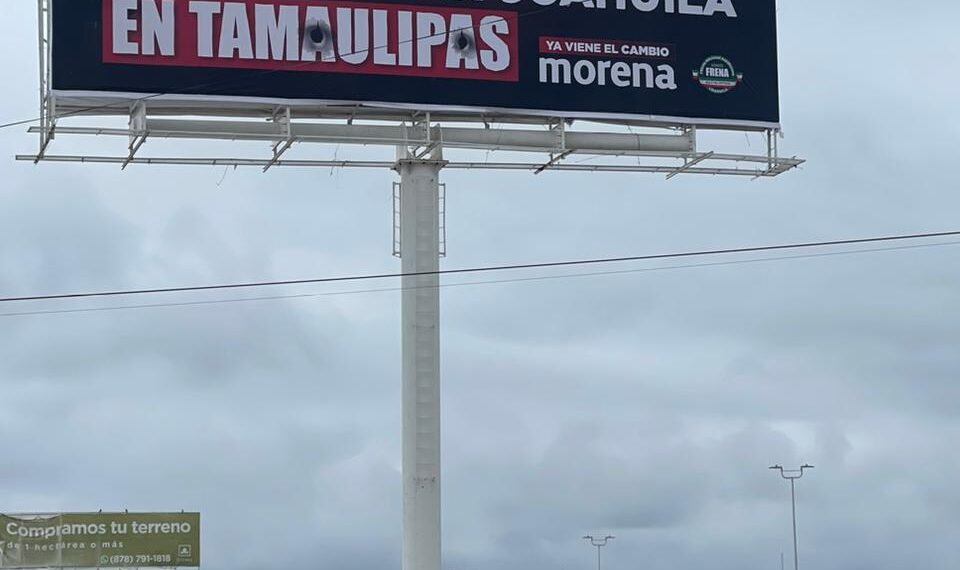Con espectaculares en PN advierte FRENA que Coahuila se convertirá en Tamaulipas si triunfa MORENA