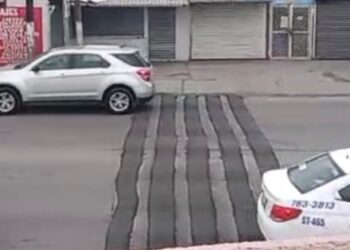 Quedaron chuecos nuevos bordos de la avenida Industrial