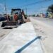 Vuelven a vaciar concreto en camellón de Villas del Carmen, tras desecharlo por un error