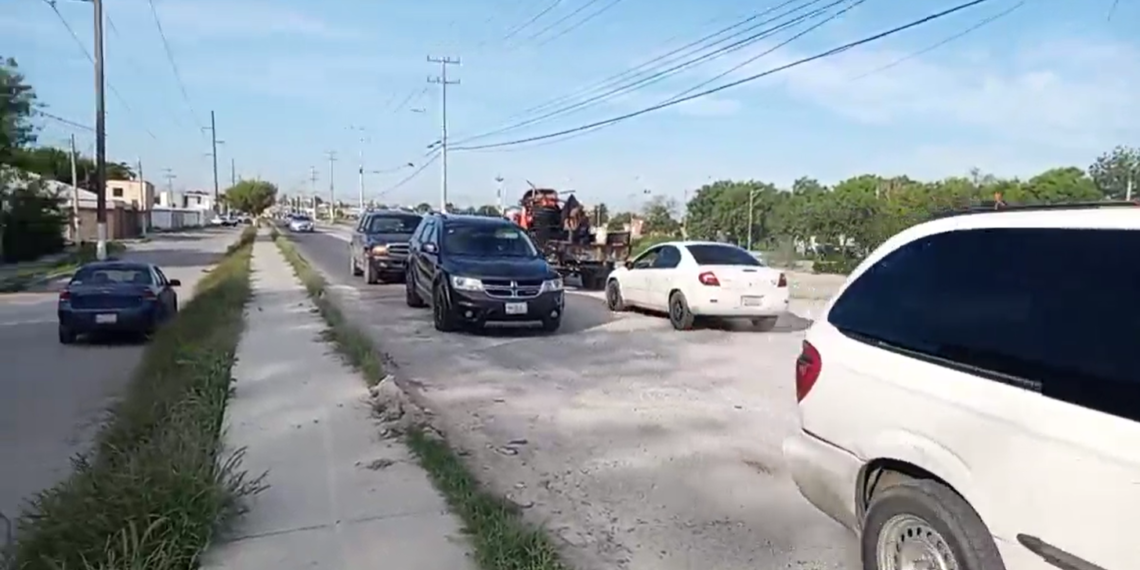 Con partes de terracería queda la pavimentación del Bordo Norte