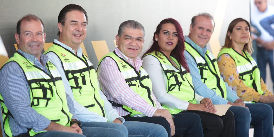 MIGUEL RIQUELME Y JOSÉ MARÍA FRAUSTRO PONEN EN MARCHA OBRAS DE INFRAESTRUCTURA VIAL EN SALTILLO