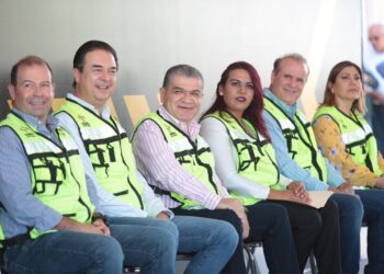 MIGUEL RIQUELME Y JOSÉ MARÍA FRAUSTRO PONEN EN MARCHA OBRAS DE INFRAESTRUCTURA VIAL EN SALTILLO