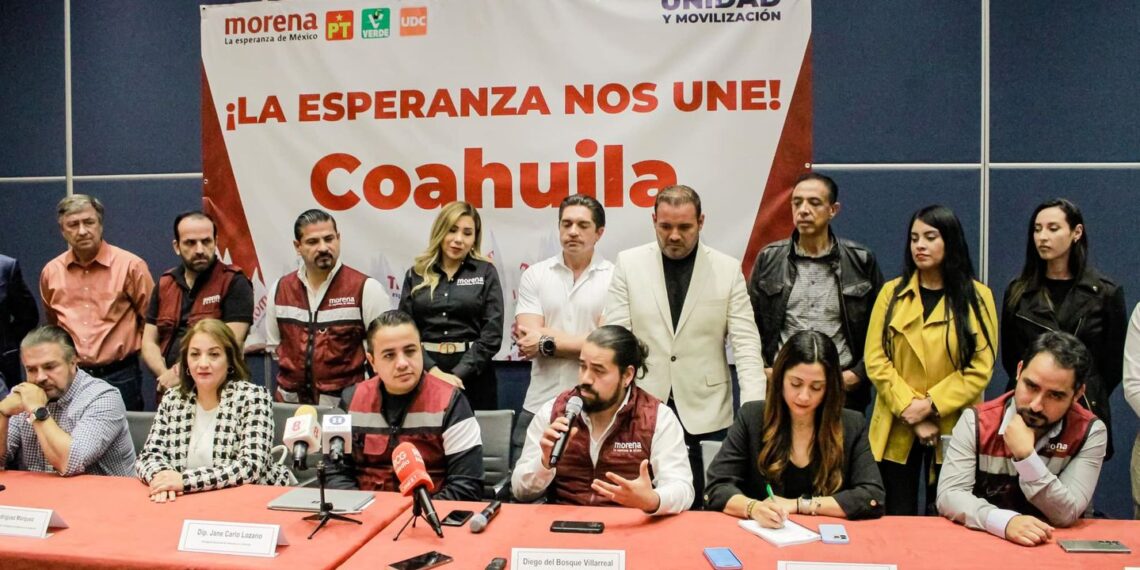 Pactan alianza histórica MORENA, PT, UDC y PVEM en Coahuila