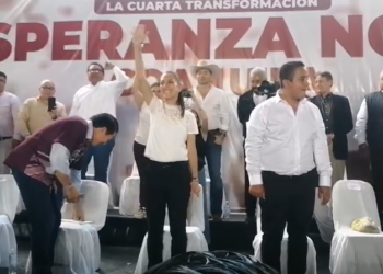 Firma Claudia Sheinbaum Acuerdo de Unidad Morena-PT-Verde-UDC en Coahuila