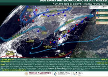 FRENTE FRÍO 16 GENERARÁ LLUVIAS Y DESCENSO DE TEMPERATURA EN COAHUILA