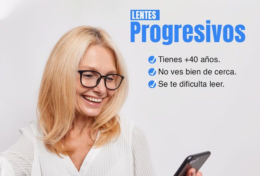 Óptica Krystal ofrece lentes progresivos de tres visiones de la mejor calidad y a costo razonable