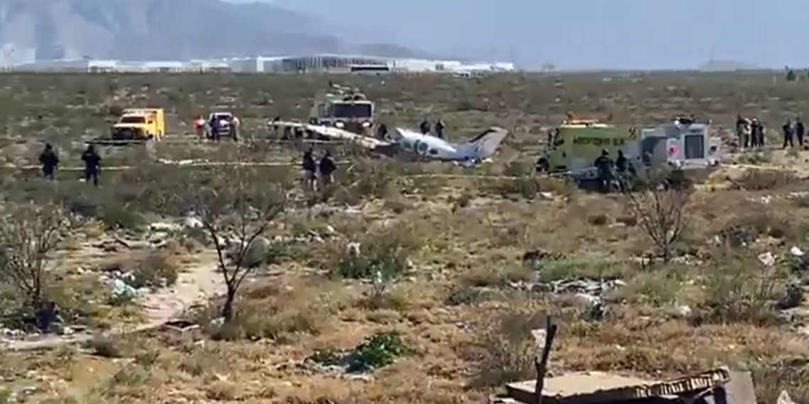 Se estrella avioneta en Ramos Arizpe, reportan 4 fallecidos