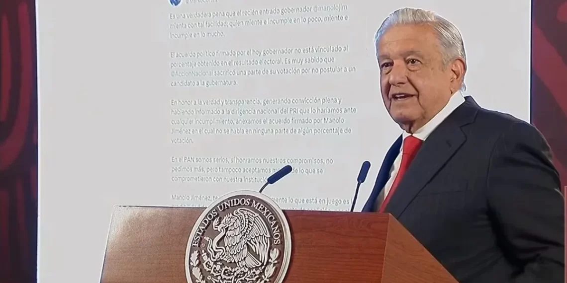 «Acuerdo PRI-PAN en Coahuila es mafioso y descarado: AMLO