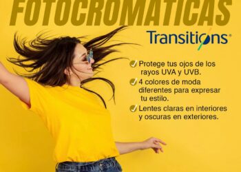 Óptica Krystal ofrece micas fotocromáticas Transitions