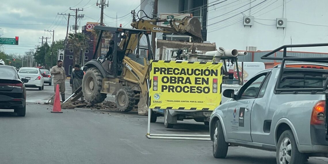 SIMAS abre de nuevo pavimento en av 16 de septiembre