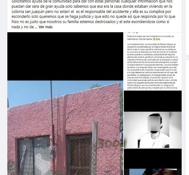 Familia de mujer atropellada en curva “Los Sabinitos” busca a responsable