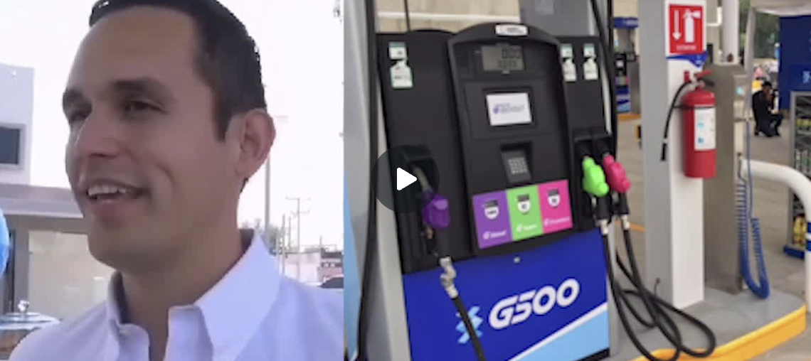 Abre Rodrigo Rosiles nueva gasolinera y agradece trabajo en seguridad de alcaldesa