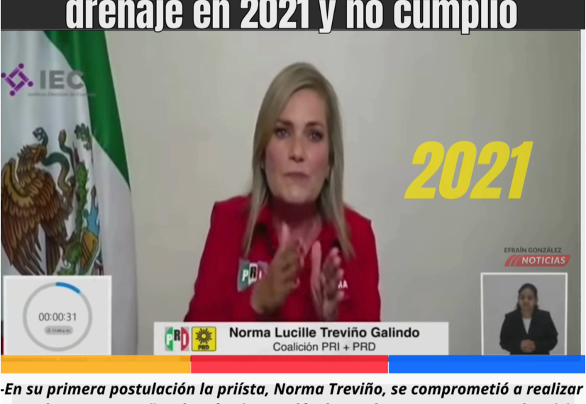 Prometió Norma planta tratadora de drenaje en 2021 y no cumplió