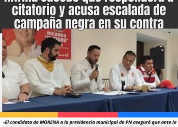 Afirma Jacobo que responderá a citatorio y acusa escalada de campaña negra en su contra
