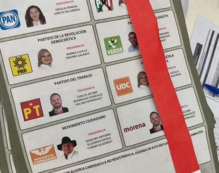 Encuentran pulsera junto a boleta a favor del PRI en recuento de votos