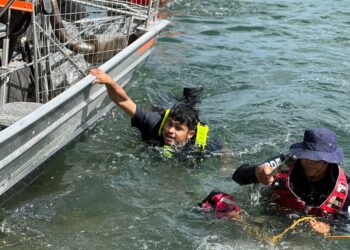 Recuperan cuerpos de 2 jóvenes y 1 menor ahogados en el Río Bravo en Acuña