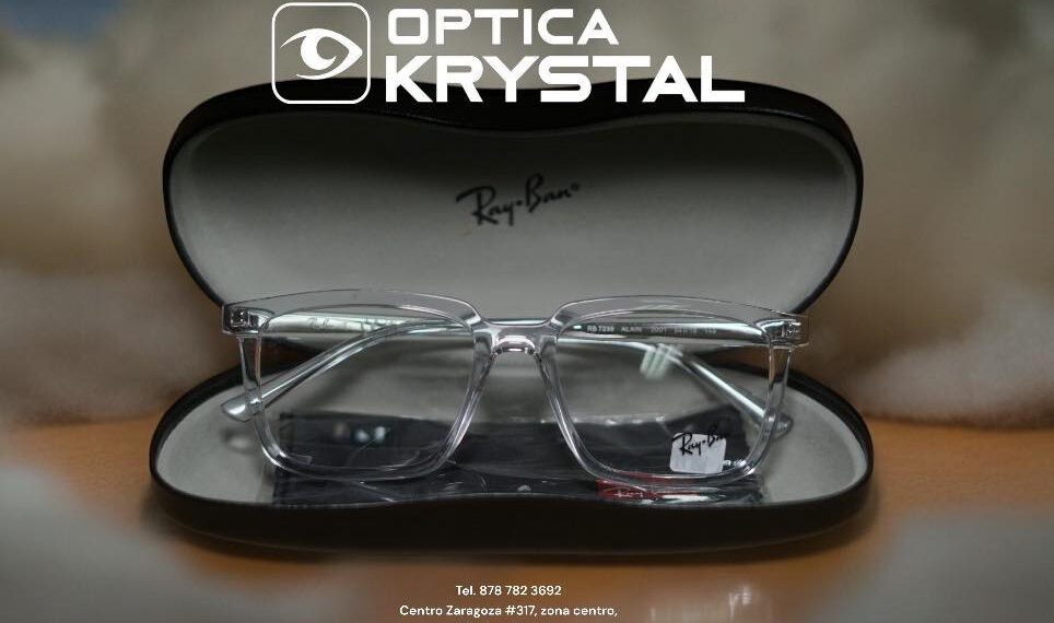 Extensa gama de lentes de la icónica marca Ray-Ban, disponible en Óptica Krystal