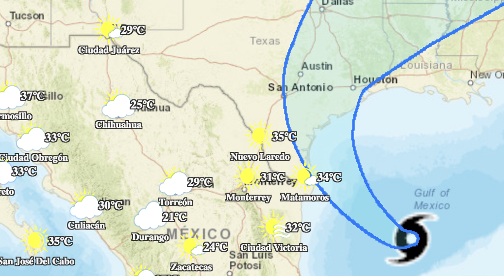 Lluvias de «Beryl» le sacan la vuelta a PN y se dirigen solo a Texas
