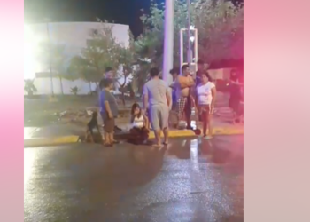 Señalan a Patrulla Municipal en accidente con mujer embarazada
