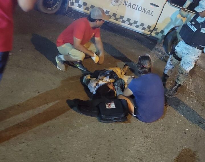 Choca Guardia Nacional y quedan 8 lesionados frente al aeropuerto de PN