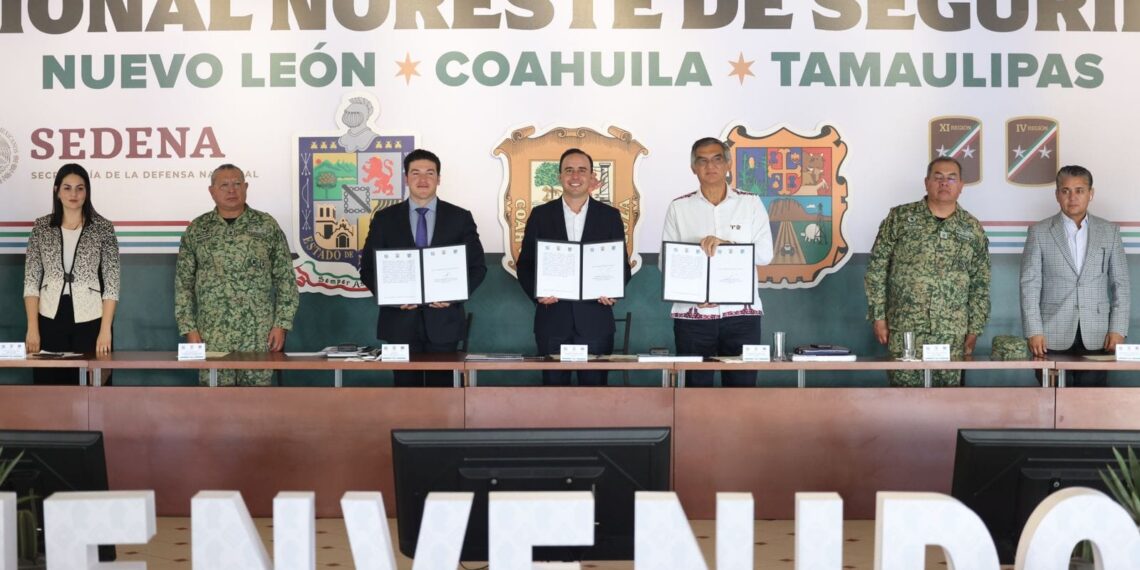 ACUERDAN COAHUILA, NUEVO LEÓN Y TAMAULIPAS TRABAJAR EN EQUIPO POR LA SEGURIDAD DE LA REGIÓN NORESTE