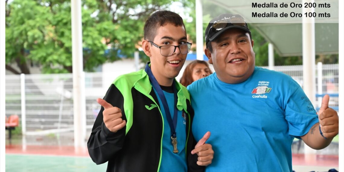 COAHUILA DESTACA EN LA COPA NACIONAL DE ATLETISMO Y NATACIÓN DEL DEPORTE ADAPTADO