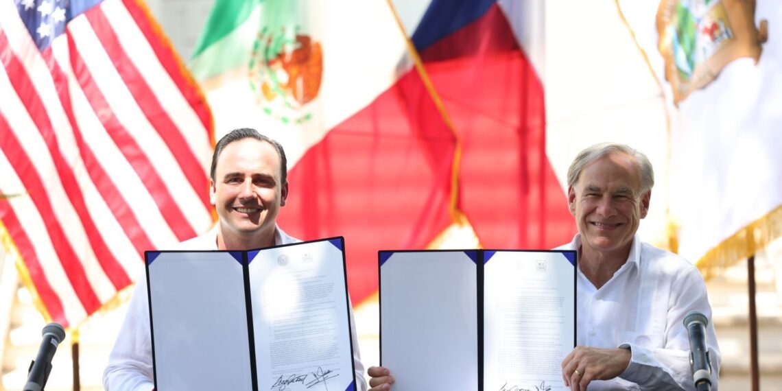 Gobernadores de Coahuila y Texas firman acuerdo de cooperación