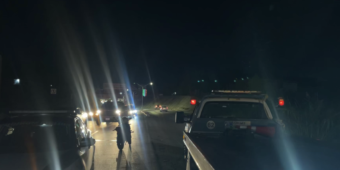 Sin iluminación tramo de accidente de este viernes en el V Carranza
