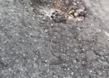 Se llena de baches PN después de lluvias