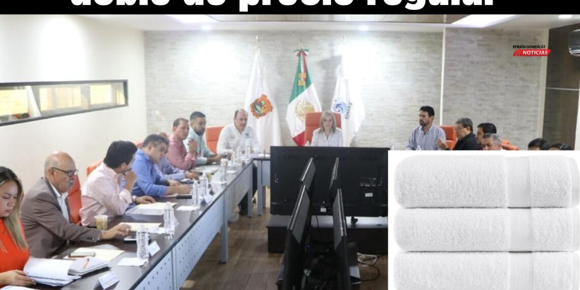 SIMAS pagó toallas a casi el doble de precio regular