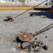 Juego mecánicos contratados por Norma Treviño dejan pavimento destruido en Av 16 de Septiembre