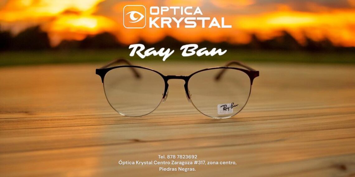 Extensa gama de lentes de la icónica marca Ray-Ban, disponible en Óptica Krystal
