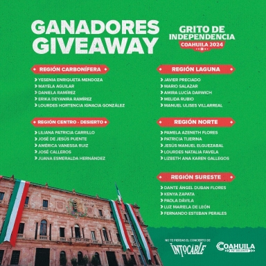 El próximo Grito de Independencia será, sin duda, el más ciudadano en la historia de Coahuila: Manolo