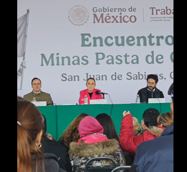Asegura Sheinbaum que rescate de mineros en Pasta de Conchos no parará en los 6 años de su gobierno