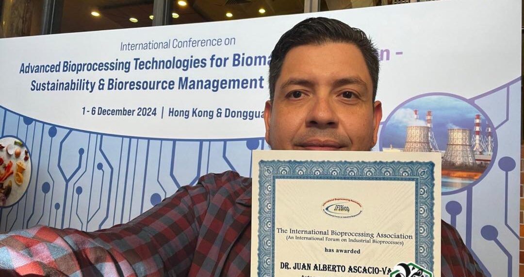 Profesor de la UAdeC es galardonado como “joven investigador del año” en Hong Kong